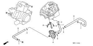 XL1000V Воздушный клапан всасывания