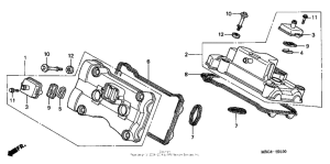 VFR800 Крышка головки цилиндров