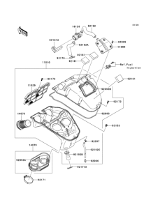 KLE650 Воздушный фильтр