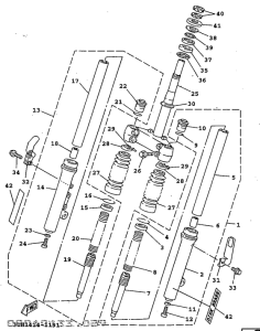 XC150I Передняя вилка