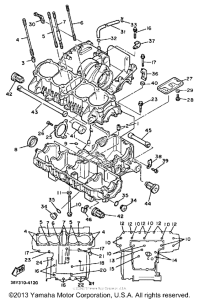 FJ1100NC Картер двигателя