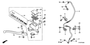 SH300 Fr. brake master cylinder