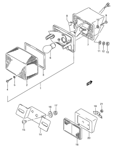 RG50 Задний комбинированный сигнал