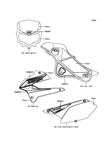 KLX250 デカール(グリーン)(VFF)