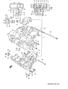 RF900 Картер двигателя