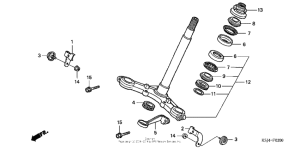 CRF80F Траверса нижняя