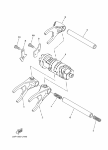 XT1200ZE Shift cam & fork