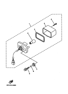 RZ50 Габаритный задний фонарь