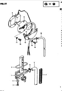 GS450 Топливный кран