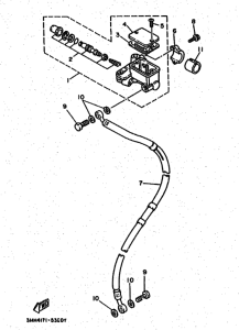 DT200R DT200RH Передний тормозной цилиндр