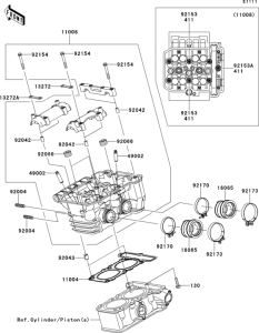 EX250 Головка цилиндров