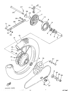 TY80 Переднее колесо