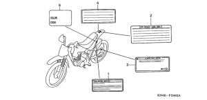 XR100 Лейбл предостережения