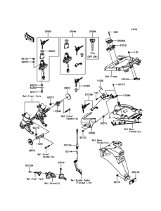 ZX1400 Замок зажикания