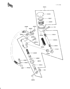 KZ1000 Задний тормозной цилиндр