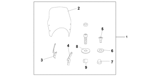 CBF600 (Naked, ABS) Fly screen