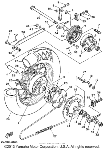 XV250 Переднее колесо