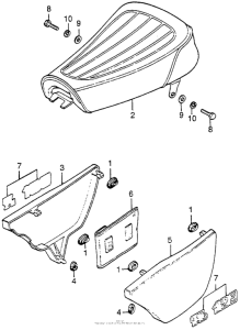 TL125 Seat + side cover