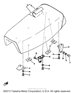 YZ80E Сиденье