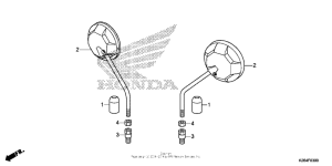 MSX125 Зеркало