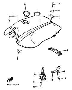 XJ600 Топливный бак