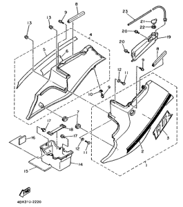 FZR400RR Боковые обтекатели