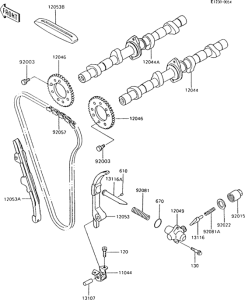 ZX600 Распред вал