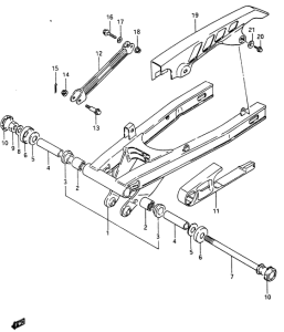 RG250 Маятник задний