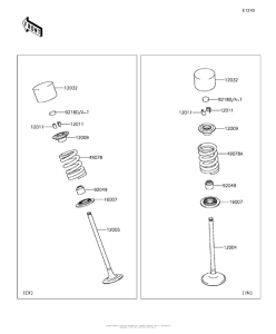 KLZ1000 Клапана