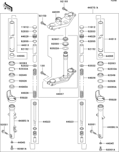 ER500 Передняя вилка