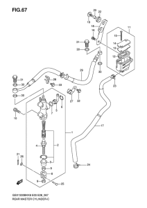 GSX1300BK Задний тормозной цилиндр