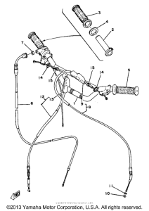 YZ80G Handlebar-cable