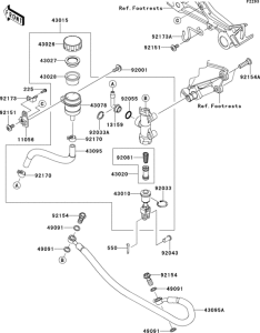EX300 Задний торм цилиндр