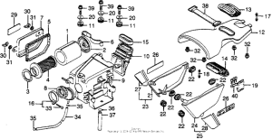 XL350 Air cleaner + side cover