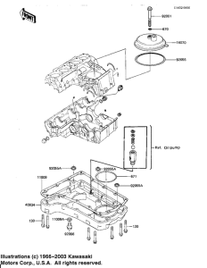 KZ1000 Крышка сапуна / маслосборник