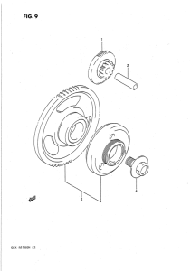 GSX-R1100 Муфта стартера