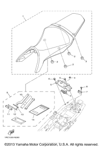 FZ09ECR Сиденье