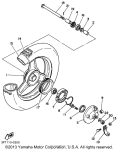 PW50H1 Переднее колесо