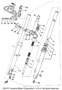 XS360_2D - 1977 Передняя вилка