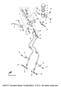 YZF-R6 Главный тормозной цилиндр