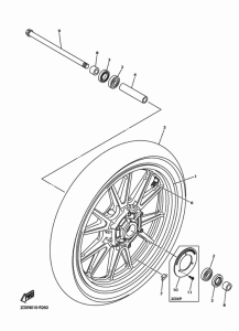 XVS950CU (ABS) フロントホイ-ル