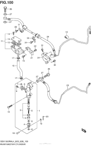 GSX1300R (ABS) Rear Master Cylinder (Gsx1300Ral4 E03)
