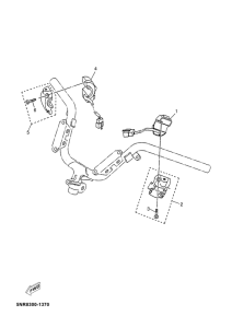 YP125D Handle switch. lever