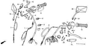 CM125C Handle lever / switch / cable
