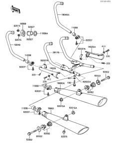 KZ1100 Глушитель