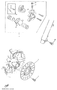 CW50R Front brake. caliper