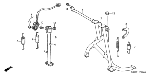 CBF600 (Naked) Stand comp
