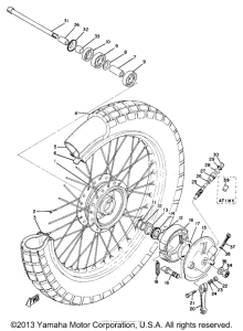 AT1C Переднее колесо