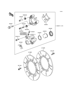 KZ1000 Передний суппорт