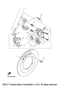 XV250 Передний суппорт